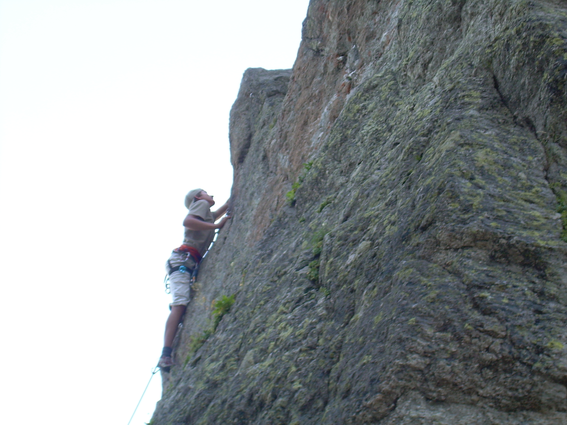 Hamish leading 4c route, L'Argentiere 2.JPG